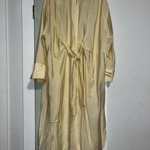 Yellow H&M tie dress